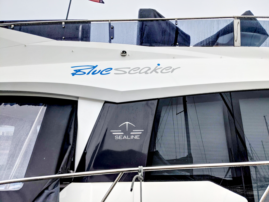 Custom Boat Name and Vinyl Cut Graphics in Gillingham, Kent image 2