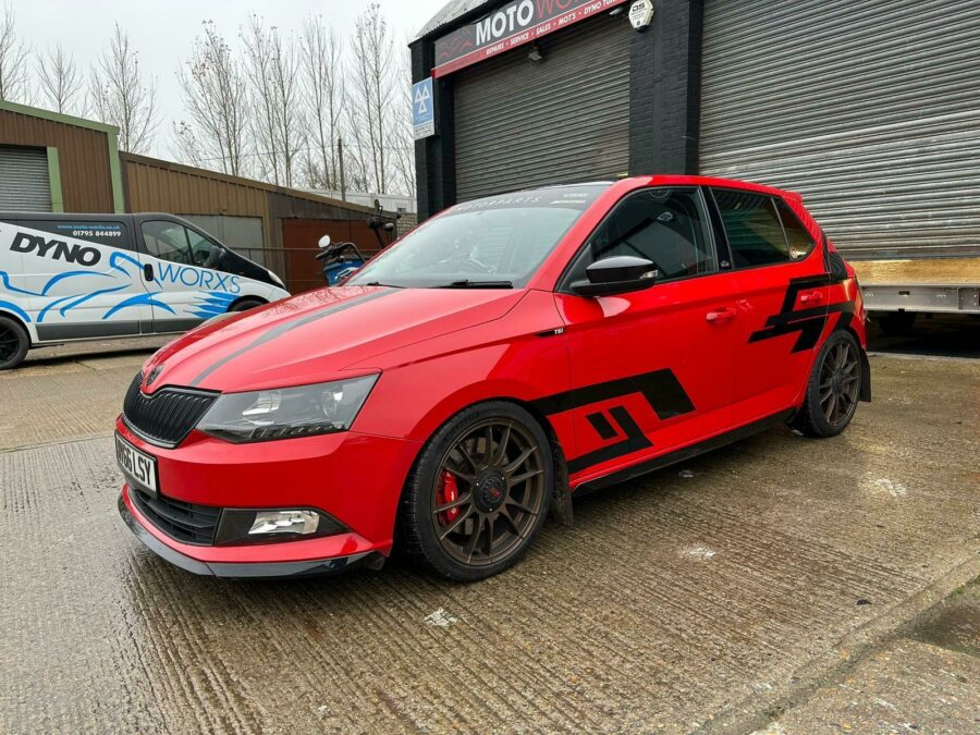 Custom Cut Vehicle Graphics for Skoda Fabia in Sittingbourne, Kent image 2