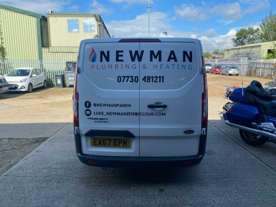 Vehicle Signwriting for Newman Plumbing & Heating image 2