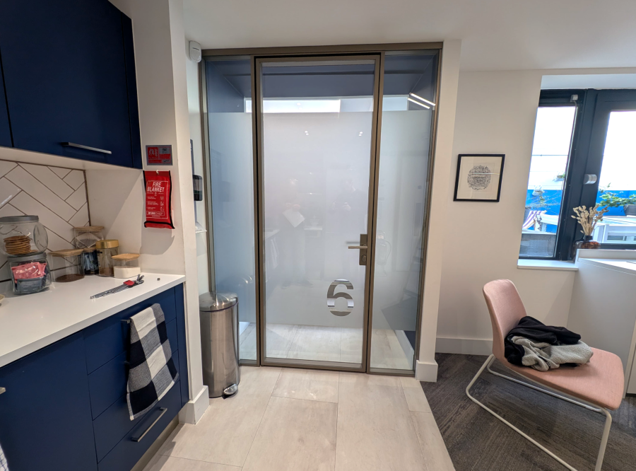 Frosted Glass Film Installation at Coram Chambers in London image 2
